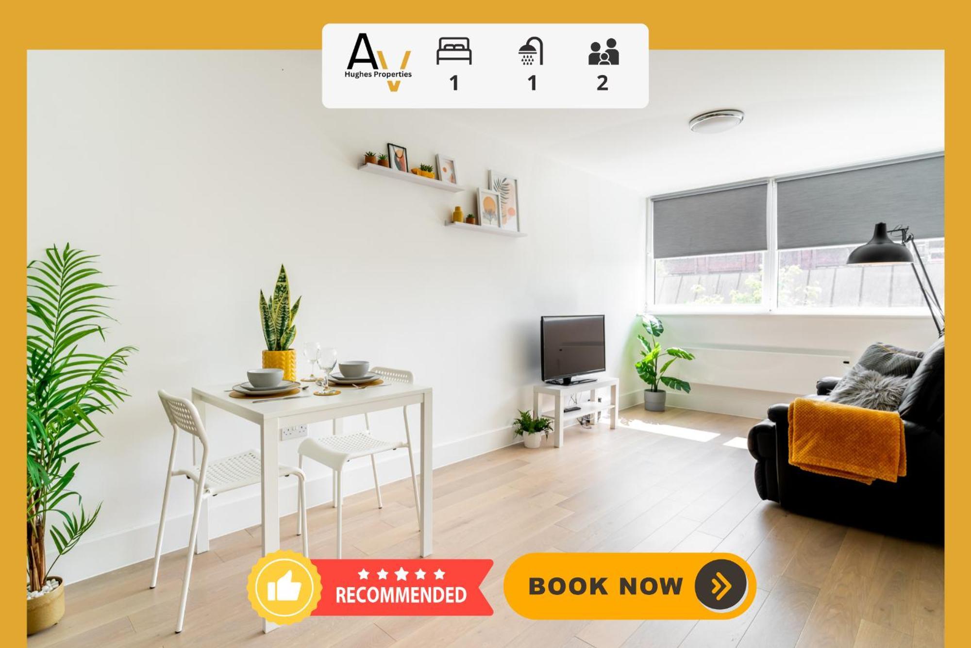 Stylish One-Bedroom Apartment - Free Wi-Fi, 4 Mins From Station, Perfect For Business Stays By Av Hughes Properties 밀턴 케인즈 외부 사진
